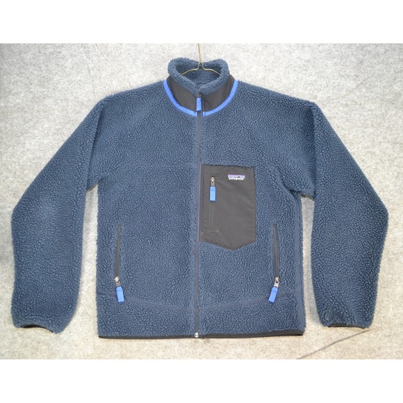 Patagonia Other - Patagonia Classic Retro X Jacket Mens‎ Small Blue Fleece Sherpa Full Zip